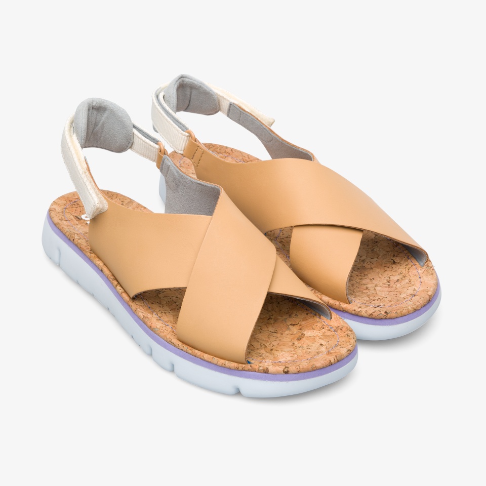 Camper Oruga White/Khaki - Camper Women's Sandals ||7638-QFPJY||